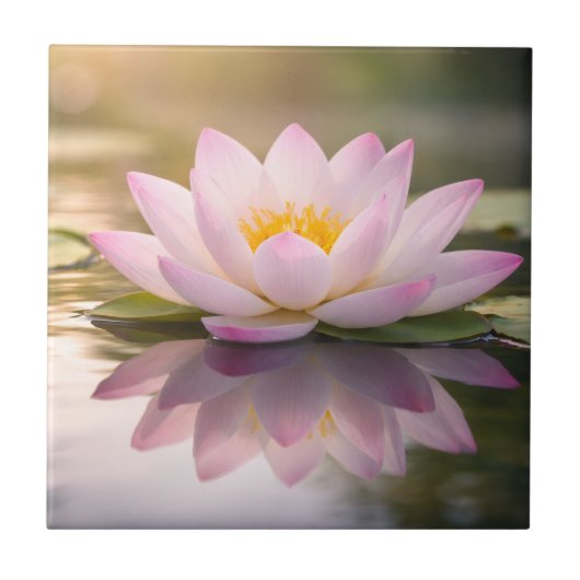 Eine Seerose Fliese (Vorderseite)