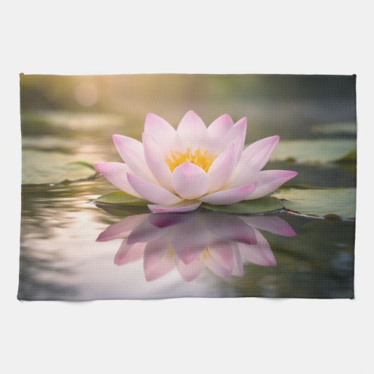 Eine Seerose Geschirrtuch (Horizontal)