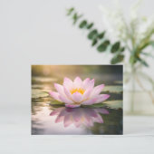 Eine Seerose Postkarte (Stehend Vorderseite)