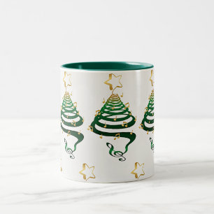 EINE SEHR BESONDERE "CHRISTMAS TREE TASSE" ZWEIFARBIGE TASSE