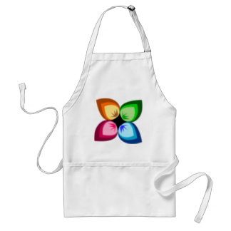 Eine sehr bunte Blume Schürze