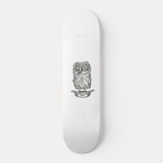 eine sehr coole Eule Skateboard (Vorderseite)