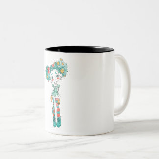 Eine sehr einzigartige Girl-Puppsmuster-Tasse Zweifarbige Tasse