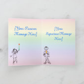 Eine sehr farbenfrohe Pessach-Karte Karte (Innenseite)