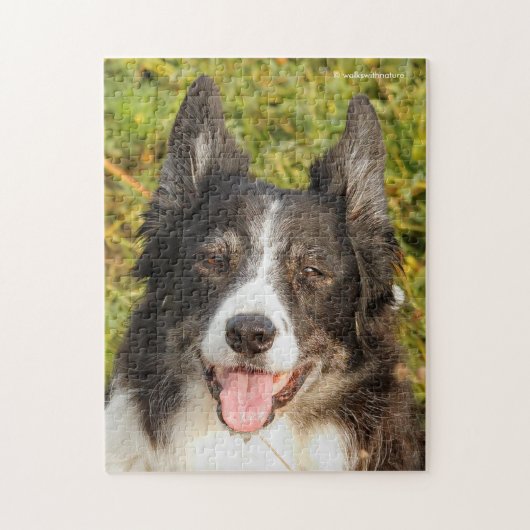 Eine sehr freundliche Border Collie Puzzle (Vertikal)