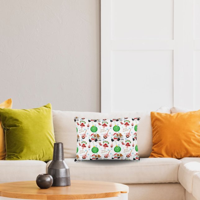 Eine sehr frohe Cavalier King Charles Christmas Fl Dekokissen (Von Creator hochgeladen)