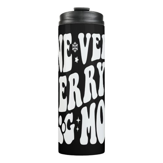 Eine sehr frohe Hündin-Mama-3 Thermosbecher (Vorderseite)