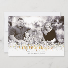 Eine sehr frohe Weihnachts-Fotokarte Feiertagskarte