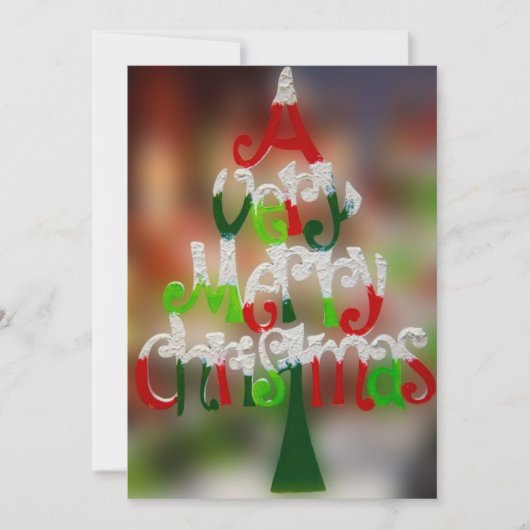 Eine sehr frohe Weihnachtseinladung Einladung (Vorderseite)