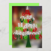 Eine sehr frohe Weihnachtseinladung Einladung (Vorne/Hinten)