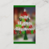 Eine sehr frohe Weihnachtskarte Visitenkarte (Rückseite)