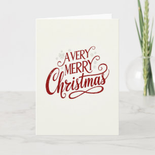 Eine sehr fröhliche Weihnachtskarte Karte