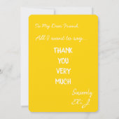 Eine sehr große Dankeskarte von mir (Rückseite)