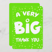 Eine sehr große Dankeskarte von mir (Vorne/Hinten)