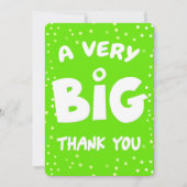 Eine sehr große Dankeskarte von mir (Vorderseite)