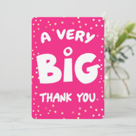 Eine sehr große Dankeskarte von mir