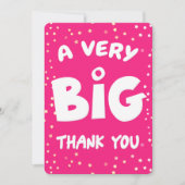 Eine sehr große Dankeskarte von mir (Vorderseite)