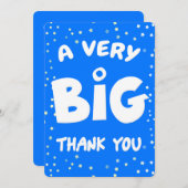 Eine sehr große Dankeskarte von mir (Vorne/Hinten)