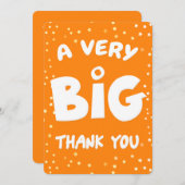 Eine sehr große Dankeskarte von mir (Vorne/Hinten)