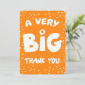 Eine sehr große Dankeskarte von mir (Stehend Vorderseite)