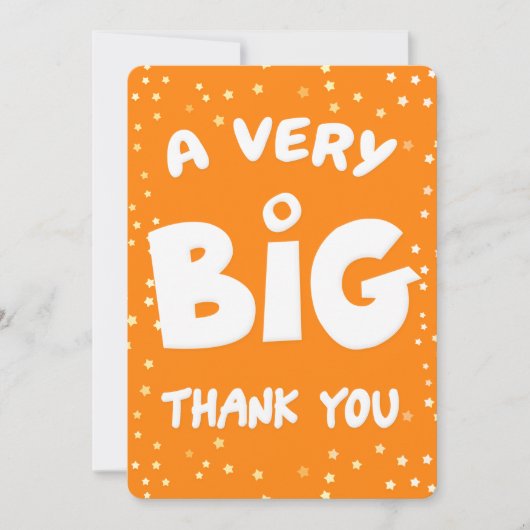 Eine sehr große Dankeskarte von mir (Vorderseite)