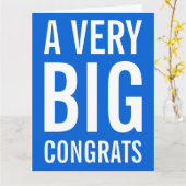 Eine sehr große Glückwunsch-Karte Karte (Gelbe Blume)