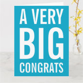 Eine sehr große Glückwunsch-Karte Karte (Gelbe Blume)