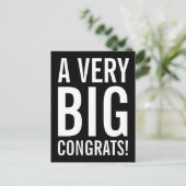 Eine sehr große Postkarte für Glückwunsch (Stehend Vorderseite)