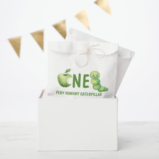 Eine sehr hungrige Raupe zum ersten Geburtstag Geschenktütchen (Party)