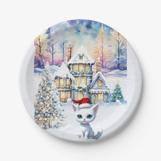 EINE SEHR KIT KAT CHRISTMAS PAPPTELLER (Vorderseite)