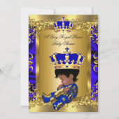 Eine sehr königliche Prince Baby Dusche ethnisch Einladung (Vorderseite)
