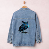 Eine sehr schöne blaue Eule Jeansjacke (Hangar)