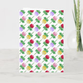Eine sehr schöne rosa Rose Karte (Rückseite)