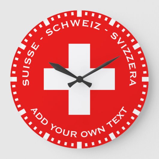 Eine sehr Schweizer Uhr (Vorderseite)