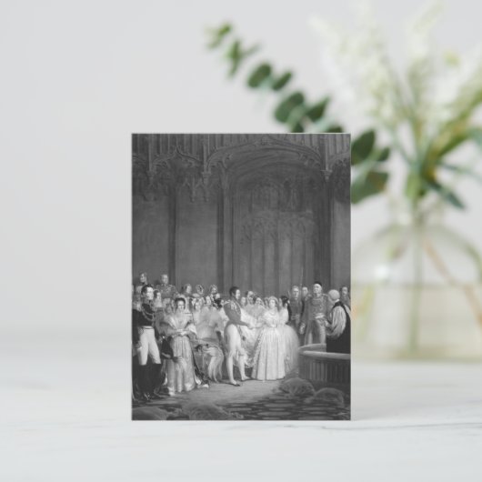 Eine sehr Viktorianische Hochzeit Postkarte (Stehend Vorderseite)