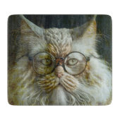 Eine sehr weise Katze. Schneidebrett (Vorderseite)