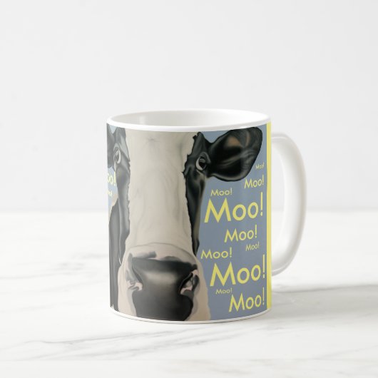 "Eine seine Mooving Erfahrung "eine Kuh-Tasse! Kaffeetasse (VorderseiteRechts)