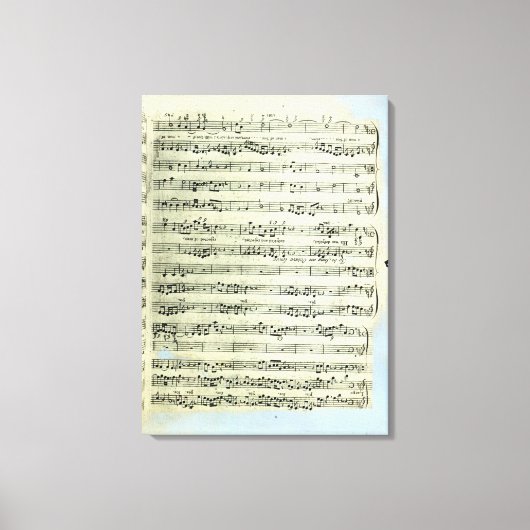 Eine Seite aus einer der beiden einzigen Kopien Leinwanddruck (Vorderseite)