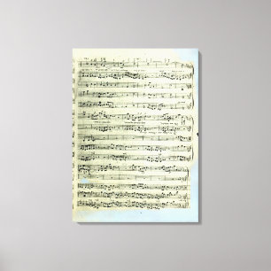 Eine Seite aus einer der beiden einzigen Kopien Leinwanddruck