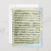 Eine Seite aus einer der beiden einzigen Kopien Postkarte (Vorne/Hinten)