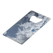Eine Seite der Wolken Geldbeutel Flaschenöffner (Vorderseite Schrägansicht)