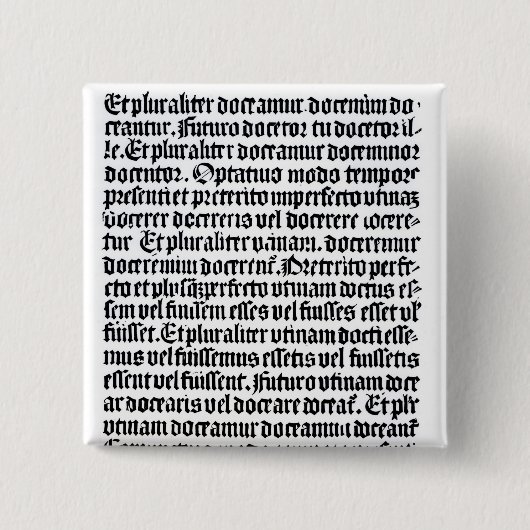 Eine Seite des 'Grammaire Latine Button (Vorderseite)