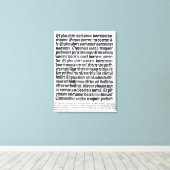 Eine Seite des "Grammaire Latine" Leinwanddruck (Insitu (Holzboden))