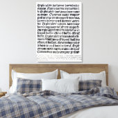 Eine Seite des "Grammaire Latine" Leinwanddruck (Insitu (Schlafzimmer))