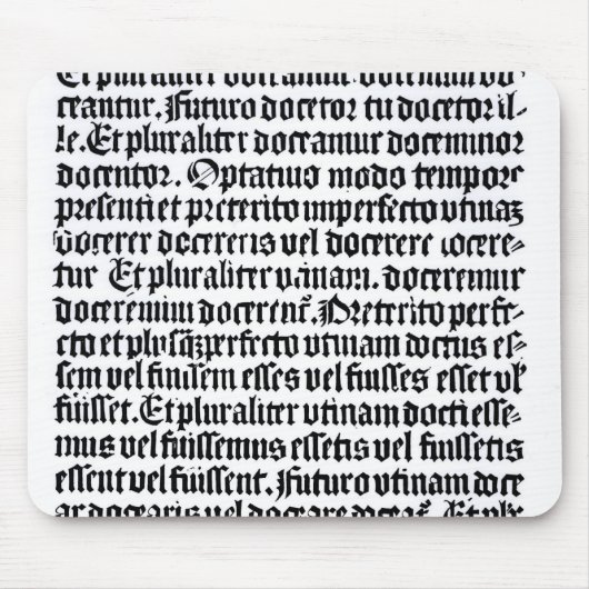 Eine Seite des 'Grammaire Latine Mousepad (Vorne)