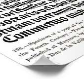 Eine Seite des "Grammaire Latine" Poster (Ecke)