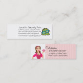 eine Seite niedlich, eine Seite süß Mini Visitenkarte (Vorne/Hinten)