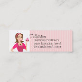 eine Seite niedlich, eine Seite süß Mini Visitenkarte (Rückseite)