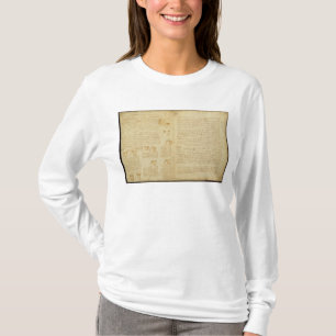 Eine Seite vom Kodex Leicester, 1508-12 T-Shirt