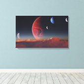 Eine seltene Ausrichtung (Cloudtops) Leinwanddruck (Insitu (Holzboden))